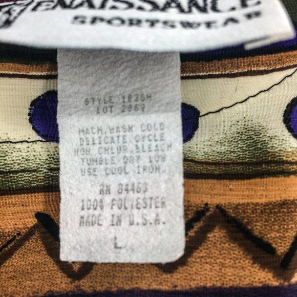 Vintage RENAISSANCE SPORTSWEAR Abstract Blouse - Picture 8 of 8